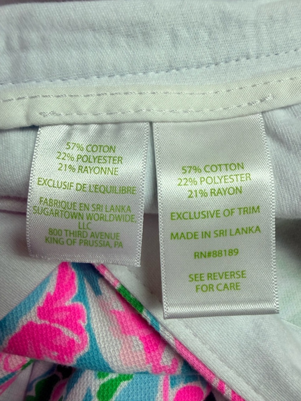 Lilly Pulitzer Buttercup Scallop Hem Shorts Sz 4 Leaf It Wild Pink Blue Floral - Picture 9 of 12